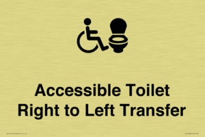 Accessible Toilet with Right to Left Transfer